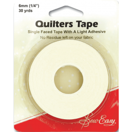 Sew Easy 27m x 6mm Quilters Single Faced Tape 