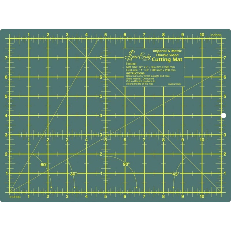 Sew Easy Cutting Mat Double Sided Imperial Metric 