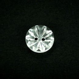 3 x Round Diamond Flower 20mm Acrylic Plastic Craft Buttons