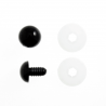 Pack Of 4 15mm Solid Black Toy Eyes Craft