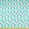 Winking Diva Kitty Cats In Floral Hearts 100% Cotton Fabric 150cm Wide