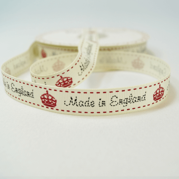 16mm Made In England Bertie's Bows Grosgrain Heart Craft Ribbon