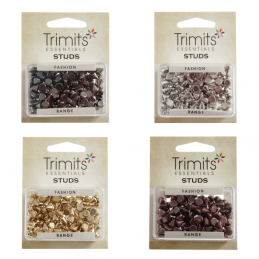 6mm Trimits Studs Sew-On Cone Craft Embellishments 120 Pack