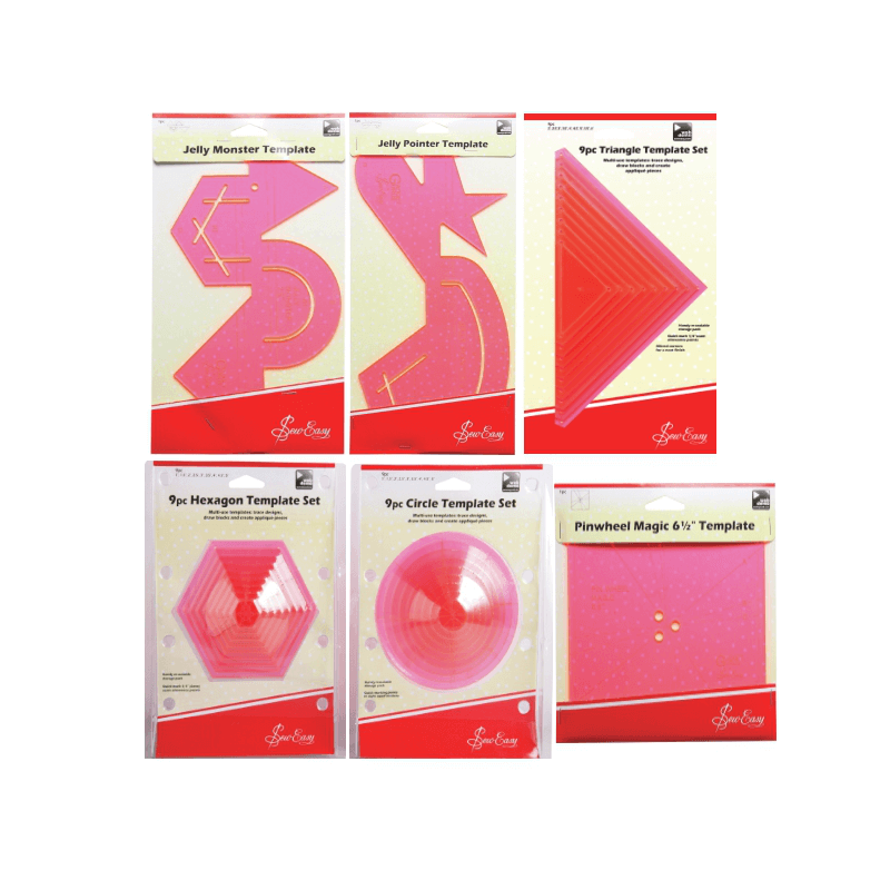 Sew Easy Acrylic Templates Patchwork Quilting Craft Ruler