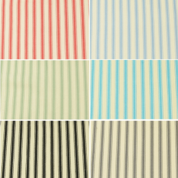 8mm Fashion Ticking Stripe Lines 100% Cotton Yarn Fabric