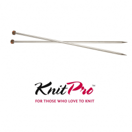 KnitPro Nova Metal Single Pointed Knitting Needles 25cm