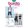 Burda Sewing Pattern 7381 Young Men Teens Summer Shorts Fabric