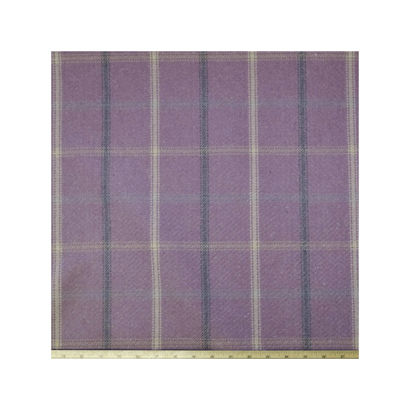 Lewis Tartan Plaid Wool Look Upholstery Curtain Polyester Fabric 