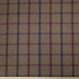Lewis Tartan Plaid Wool Look Upholstery Curtain Polyester Fabric 