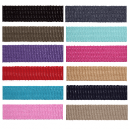 30mm Webbing Cotton Acrylic Craft Upholstery 15 Colours