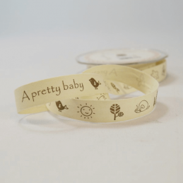 20mm A Pretty Baby Vintage Print Bertie's Bows Cotton Craft Ribbon
