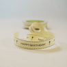 May Arts 20mm Happy Birthday Ribbon Vintage Print Cotton Craft