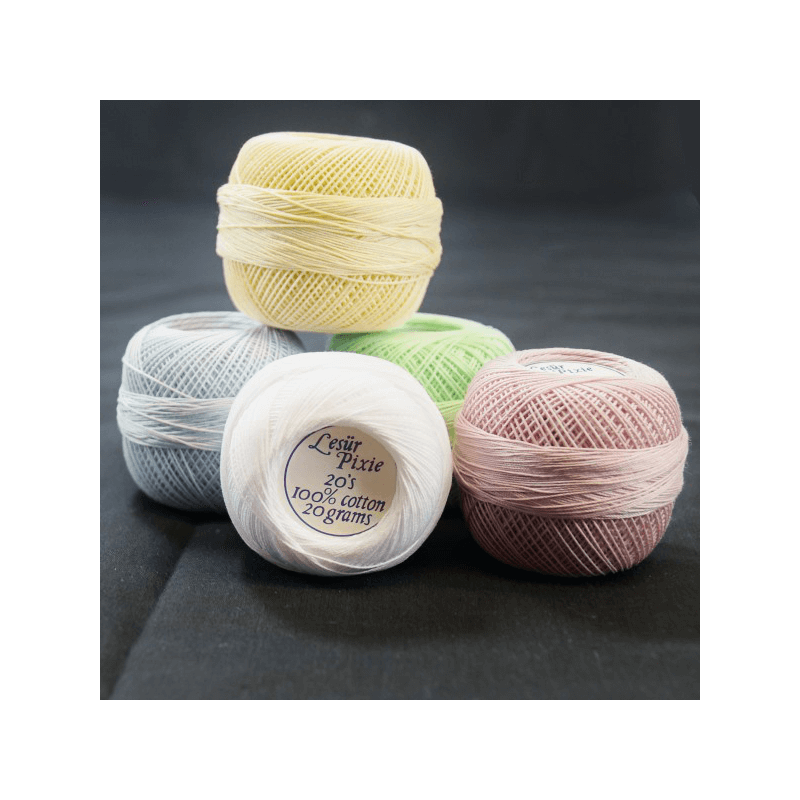 Lesur Pixie 20's Crochet Thread 20g 100% Cotton