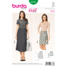 Burda Misses' Wrap Skirt Easy Narrow Long Short Womans Fabric Sewing Pattern 6733