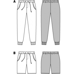 Burda Mens Jogging Trousers Casual Fabric Sewing Pattern 6719