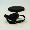 19mm Adjustable Waistband Buttonhole Elastic Black or White