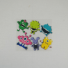 6 x Little Monsters Motif Embellishments Craft Cardmaking Scrapbooking