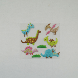 8 x Little Dinosaurs Motifs Embellishments Craft Cardmaking Scrapbooking