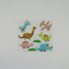 8 x Little Dinosaurs Motifs Embellishments Craft Cardmaking Scrapbooking