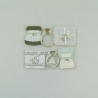 6 x Rings and Cushion Set Wedding Embellishments Craft Cardmaking Scrapbooking (332017)