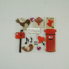 13 x Love Letter Post Birds Embellishments Craft Cardmaking Scrapbooking