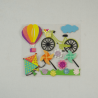 9 x Fun in the Sun Summer Bike Park Embellishments Craft Cardmaking Scrapbooking