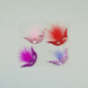 4 x Feathered Sequin Masks Embellishments Craft Cardmaking Scrapbooking
