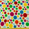 Polar Fleece Anti Pil Fabric Polka Dots Spot Funky Coloured Print
