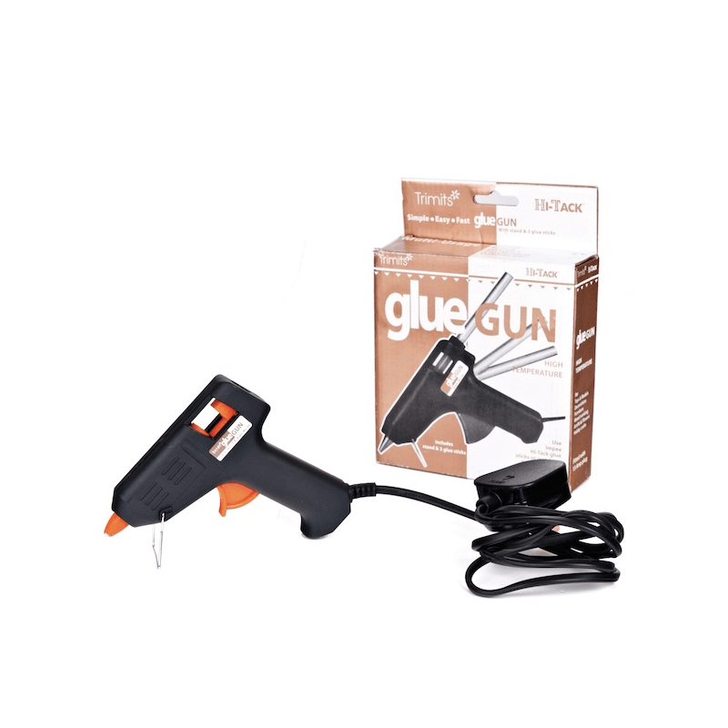 Hi-Tack Hot Glue Gun Has Stand & 3 x 7mm Glue Sticks