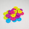 65g Round  Jumbo Buttons Assorted Bright Colours Craft Scarpbook