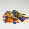 120g Buttons Assorted Primary Colours & Sizes Craft Scarpbook Trimits