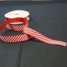 2 Metres 22mm Bertie's Bows Candy Cane Merry Christmas Grosgrain Craft Ribbon