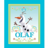 Disney Frozen Dancing Olaf Snowman 90cm x 112cm 100% Cotton Fabric 