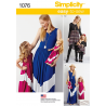 Simplicity Sewing Pattern 1076 Childs Misses Maxi Dress Doll Clothes