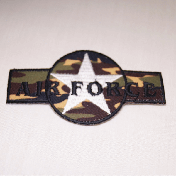 Air Force Star Embroidered Thermo Iron On Motif 