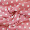 18mm Polka Dot Soft Patterned Polar Fleece Anti Pil Fabric