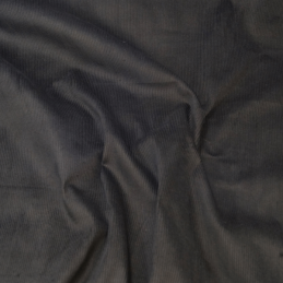 Black 100% Cotton Corduroy Fabric 8 Wale Material