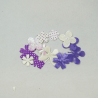 12 x Fabric Flowers and Butterflies Embellishments Craft Cardmaking Scrapbooking