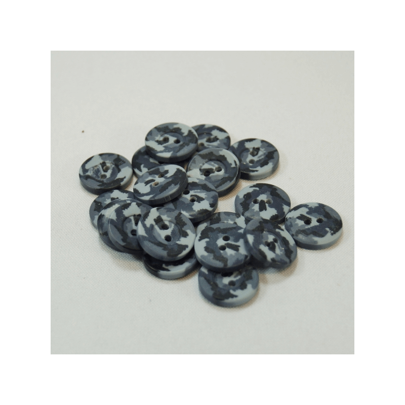 3, 10 or 20 x 17mm Army Camouflage Military Craft Buttons