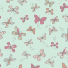 100% Cotton Fabric Lifestyle Woodland Butterflies 140cm Wide