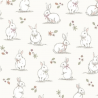 100% Cotton Fabric Lifestyle Woodland Bunnies Rabbits Wildlife  140cm Wide