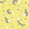 100% Cotton Fabric Lifestyle Mr Fox Leaves And Acorns 140cm Wide