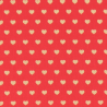 Cotton Rich Linen Look Fabric Lines Of Love Hearts Upholstery