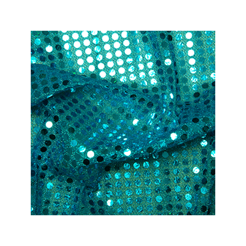 6mm Sequin Shiny Sparkly Material Nylon Polyester Fabric Fancy Dress