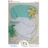 Baby Girls Knitted Long Sleeved Dress DK Knitting Pattern BHKC21 Double Knit