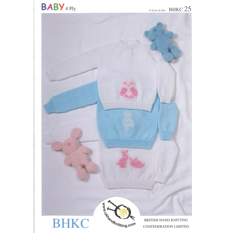 Embroidered Jumpers Sweaters Babies Kids BHKC Knitting Pattern BHKC25