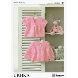 One Button Long or Short Sleeved Cardigans Knitting Pattern UKHKA105