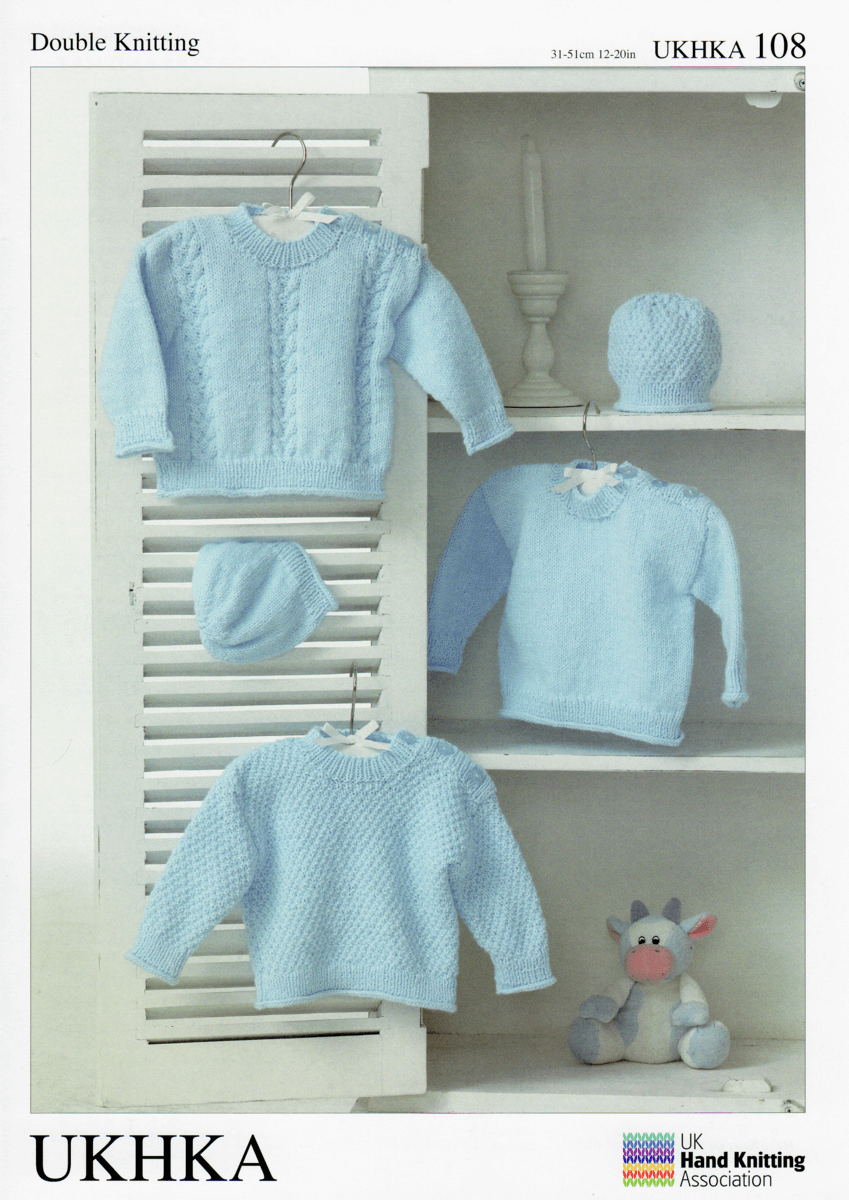 Mix and Match Jumpers Sweaters and Hats Knitting Pattern UKHKA108