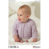 Baby Cross Lattice Cable Pattern Cardigan and Shrugs Knitting Pattern UKHKA111