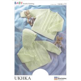Baby Fisherman Style Jumper or Hooded Jacket Knitting Pattern UKHKA11